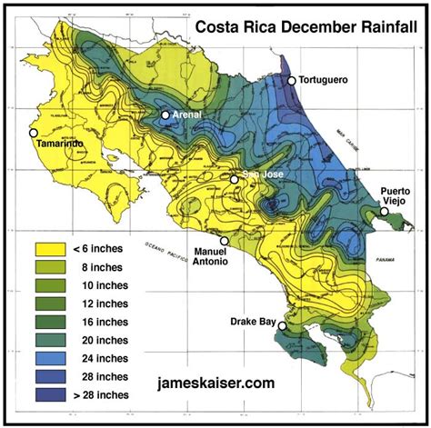 costa rica weather in december and january